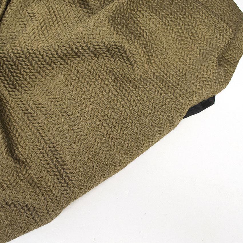 Biryukov Brown Full Skirt with Black Waist