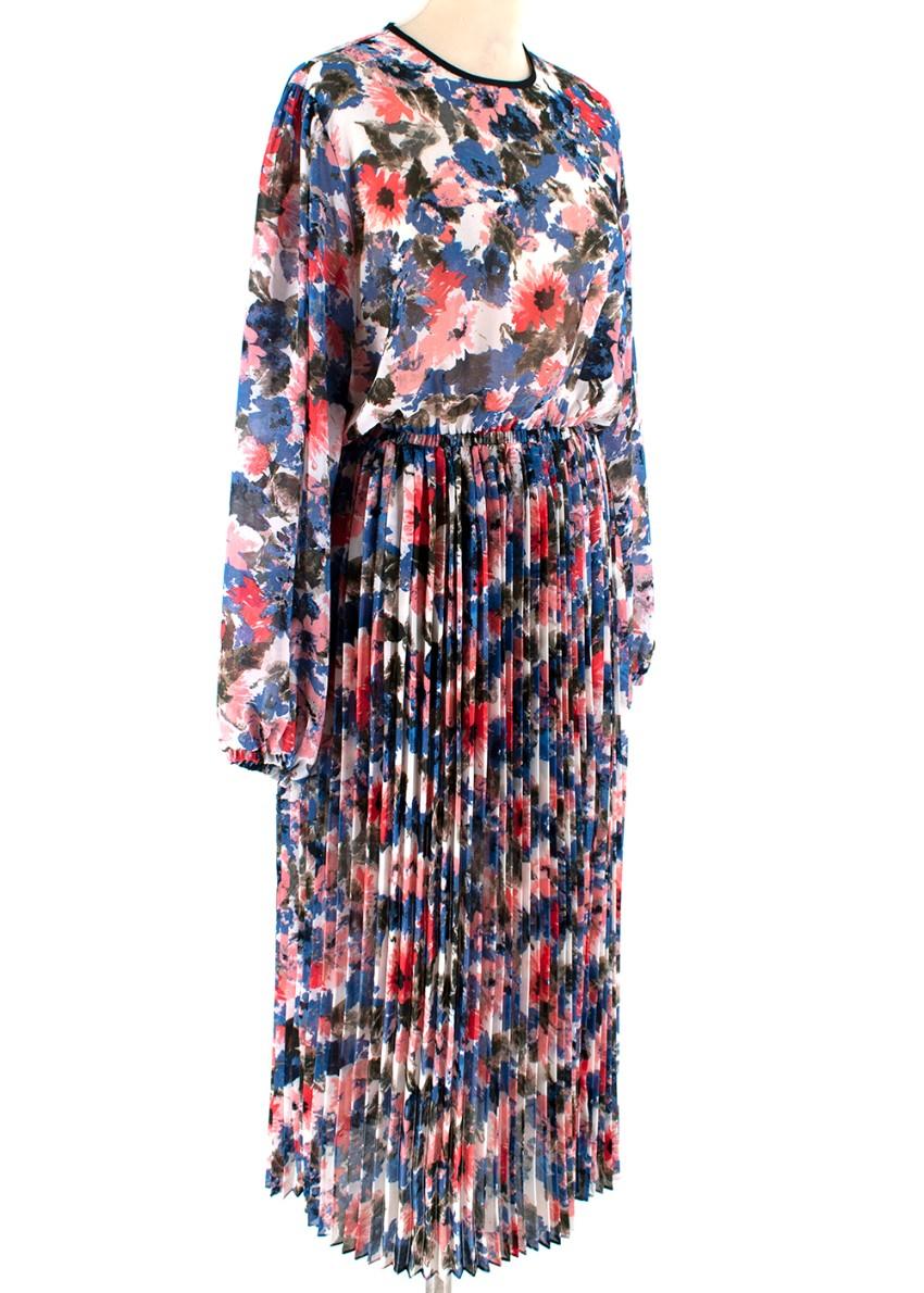 Misa Los Angeles Multi-coloured Floral Pattern Dress