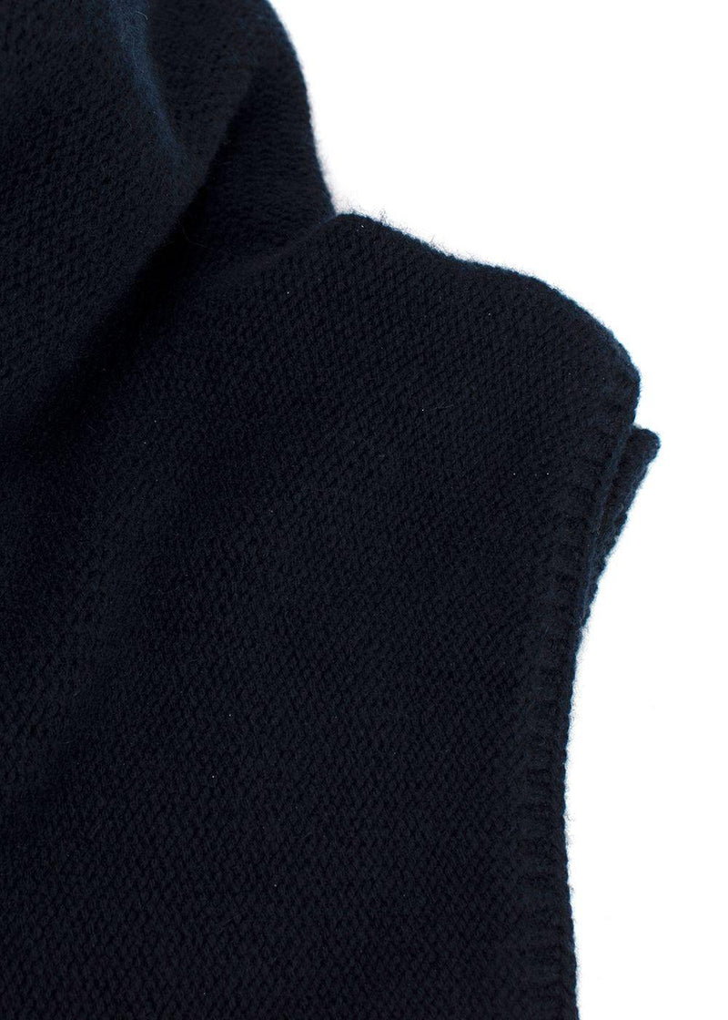 'S Max Mara Navy Turtleneck Cashmere Sweater
