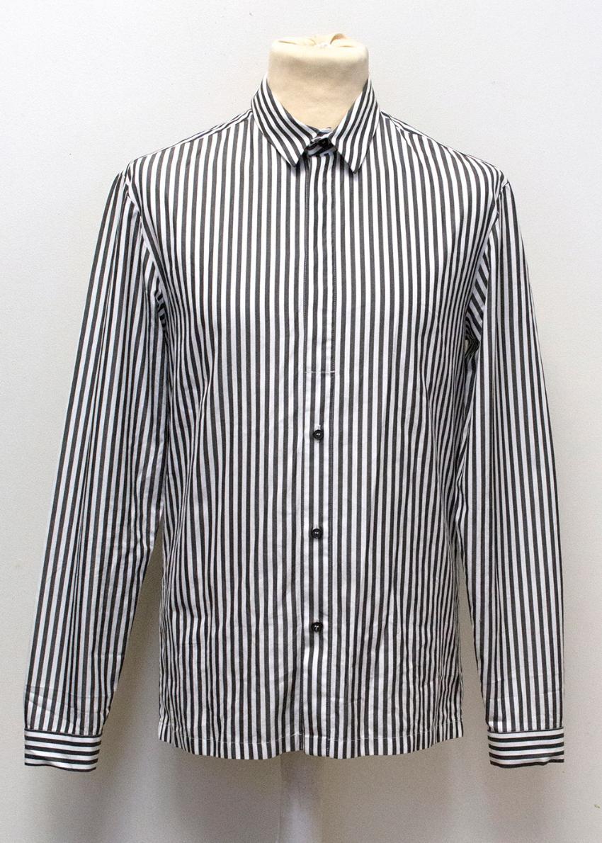 Grey and White pinstripe shirt