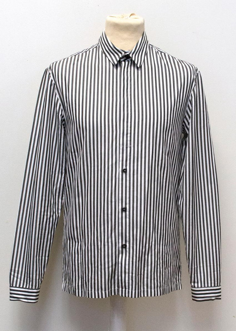 Grey and White pinstripe shirt