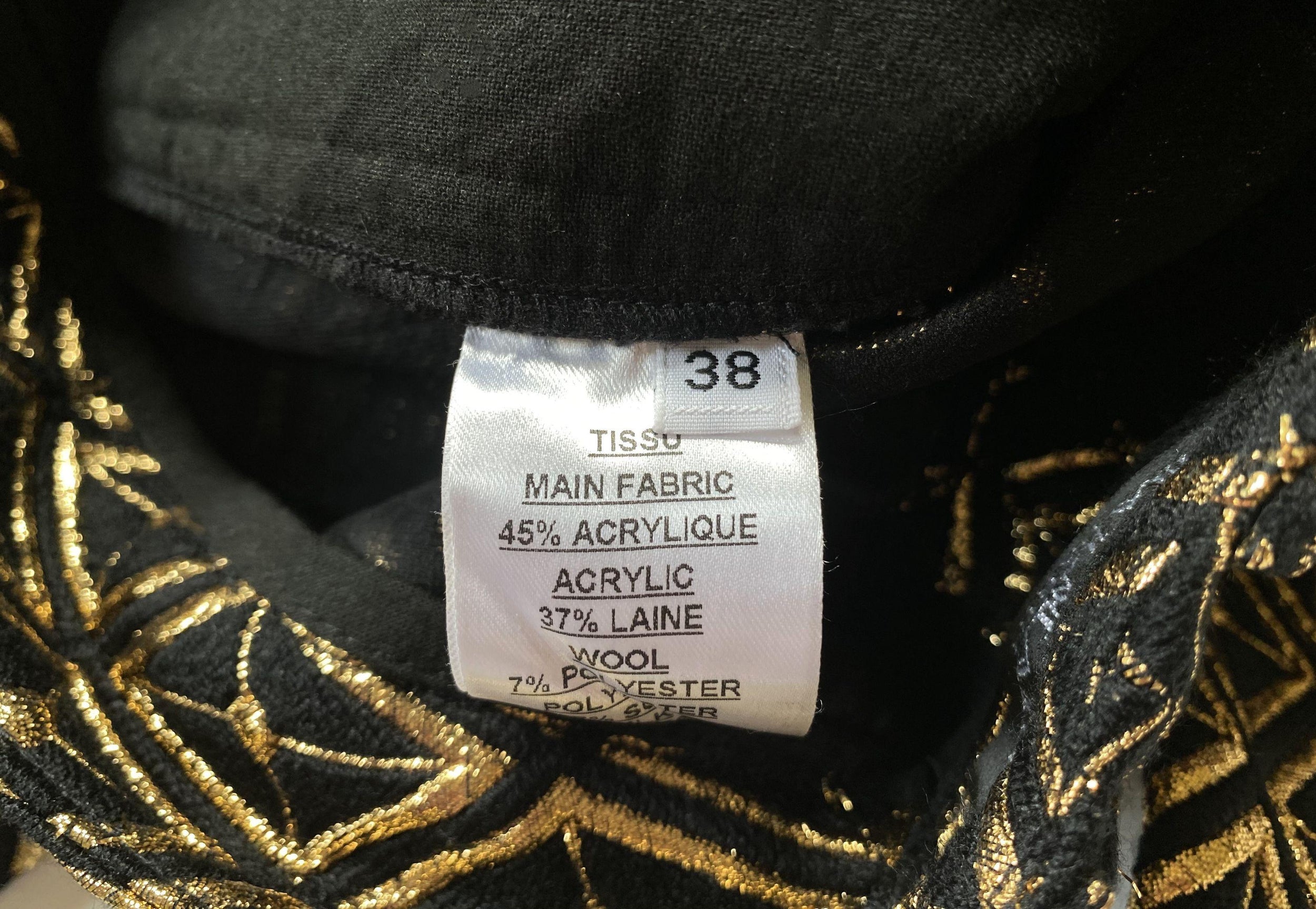 Balmain Gold Brocade Trousers