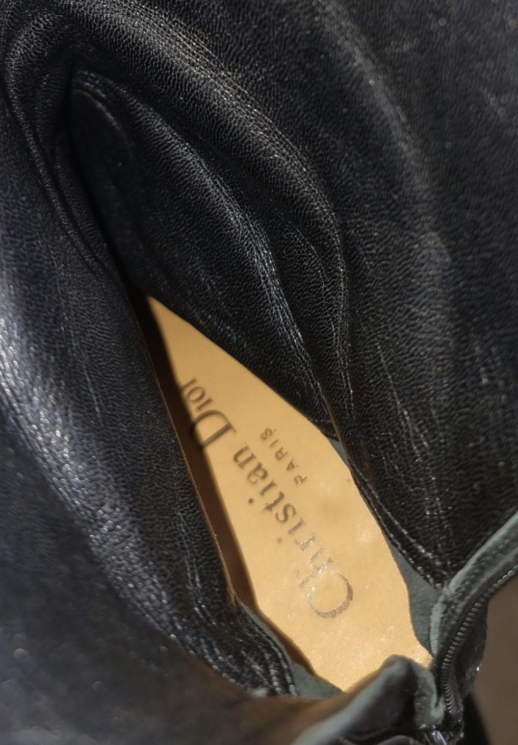 Dior Black Suede Ankle Boots