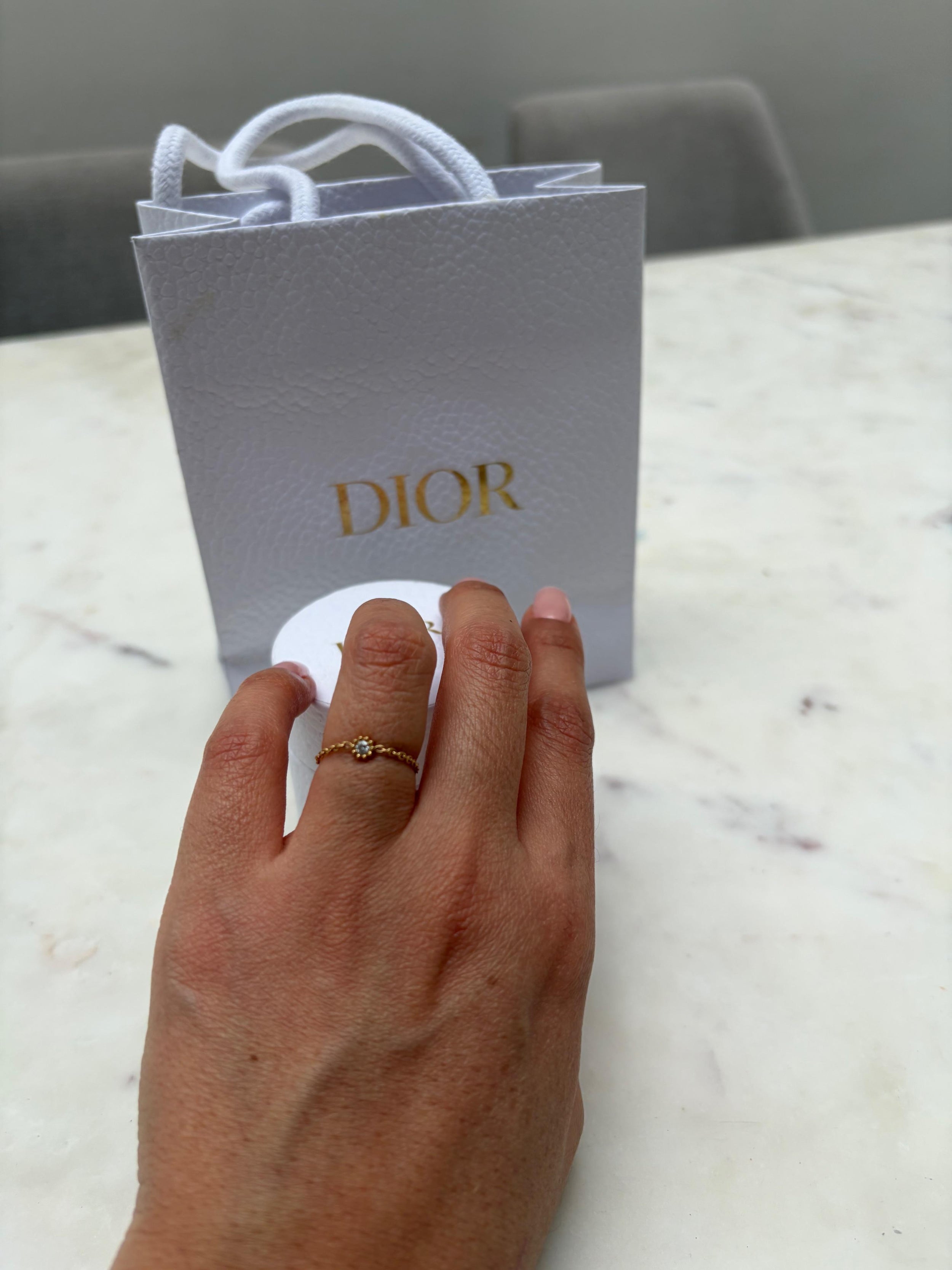 Dior Mimirose Diamond Chain Ring