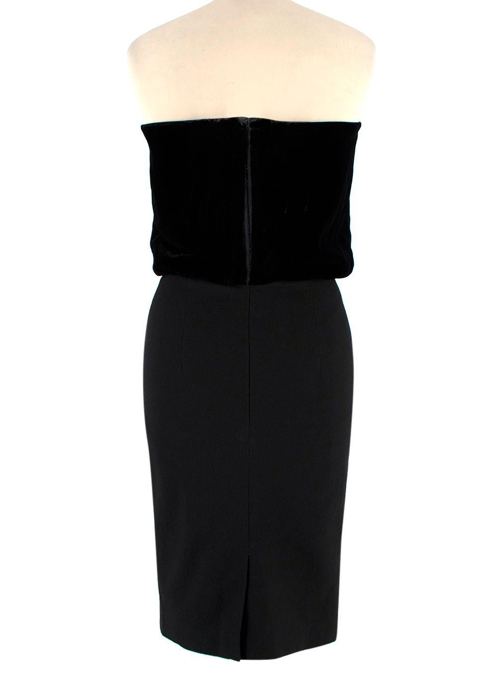Tom Ford Velvet Strapless Corset Dress