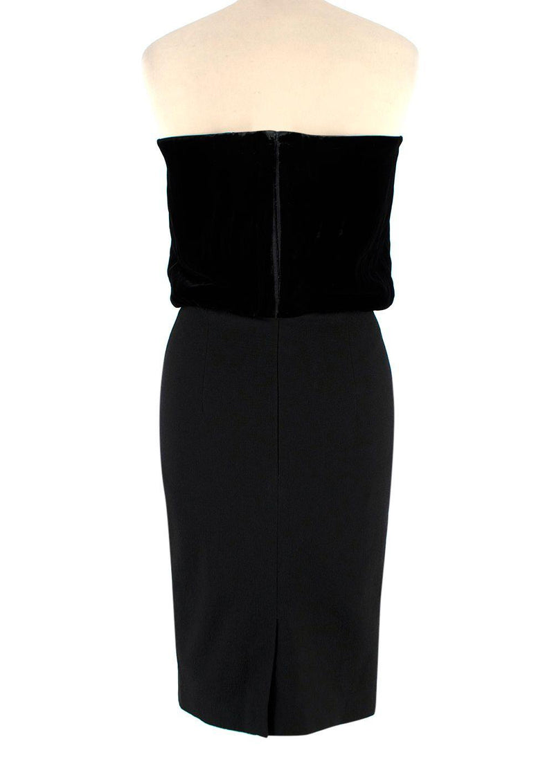 Tom Ford Velvet Strapless Corset Dress