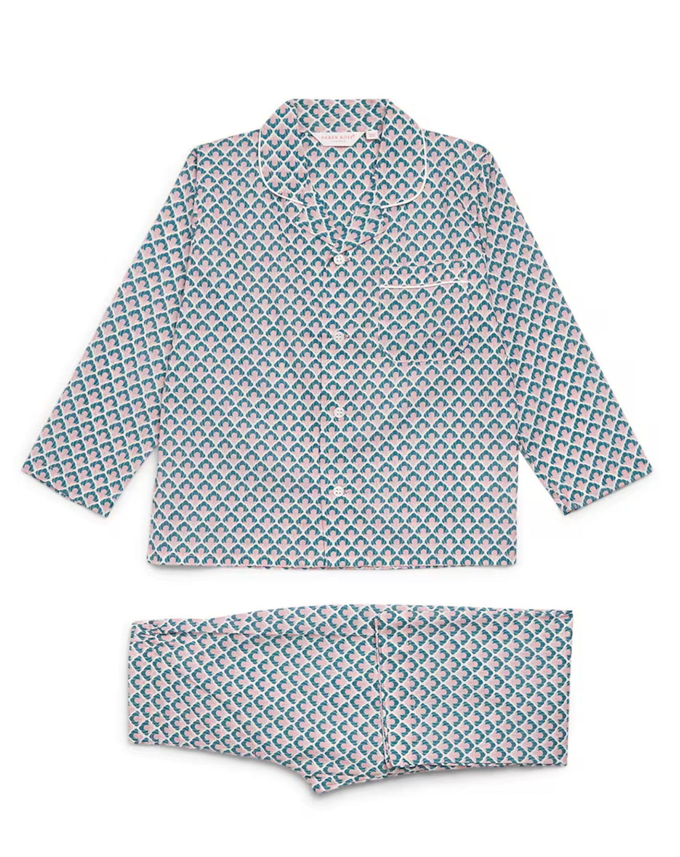 Derek Rose Kids Printed Ledbury Pyjama Set (3-12 Years)