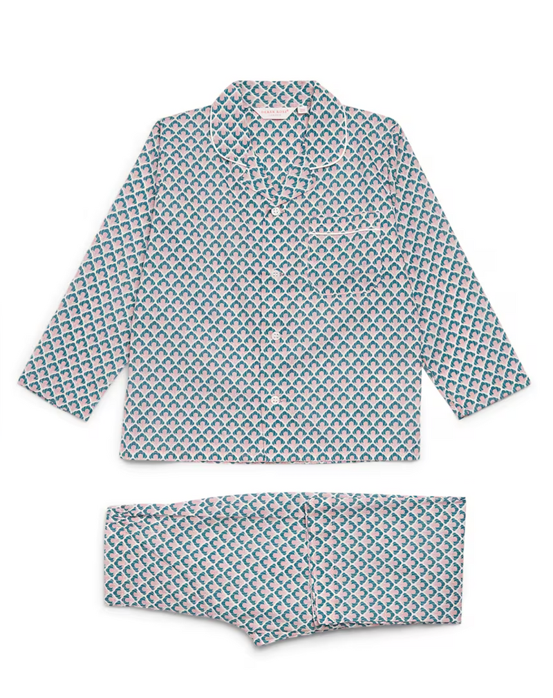 Derek Rose Kids Printed Ledbury Pyjama Set (3-12 Years)