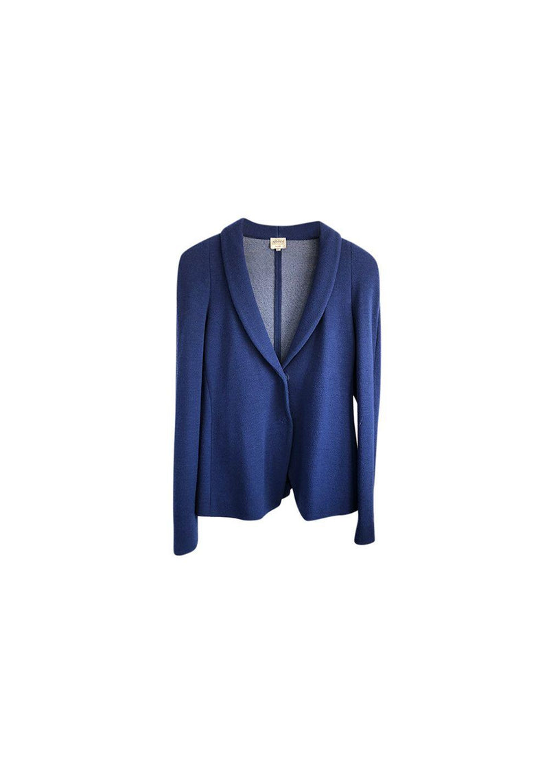 Collezioni Blue Lightweight Wool Blend Blazer