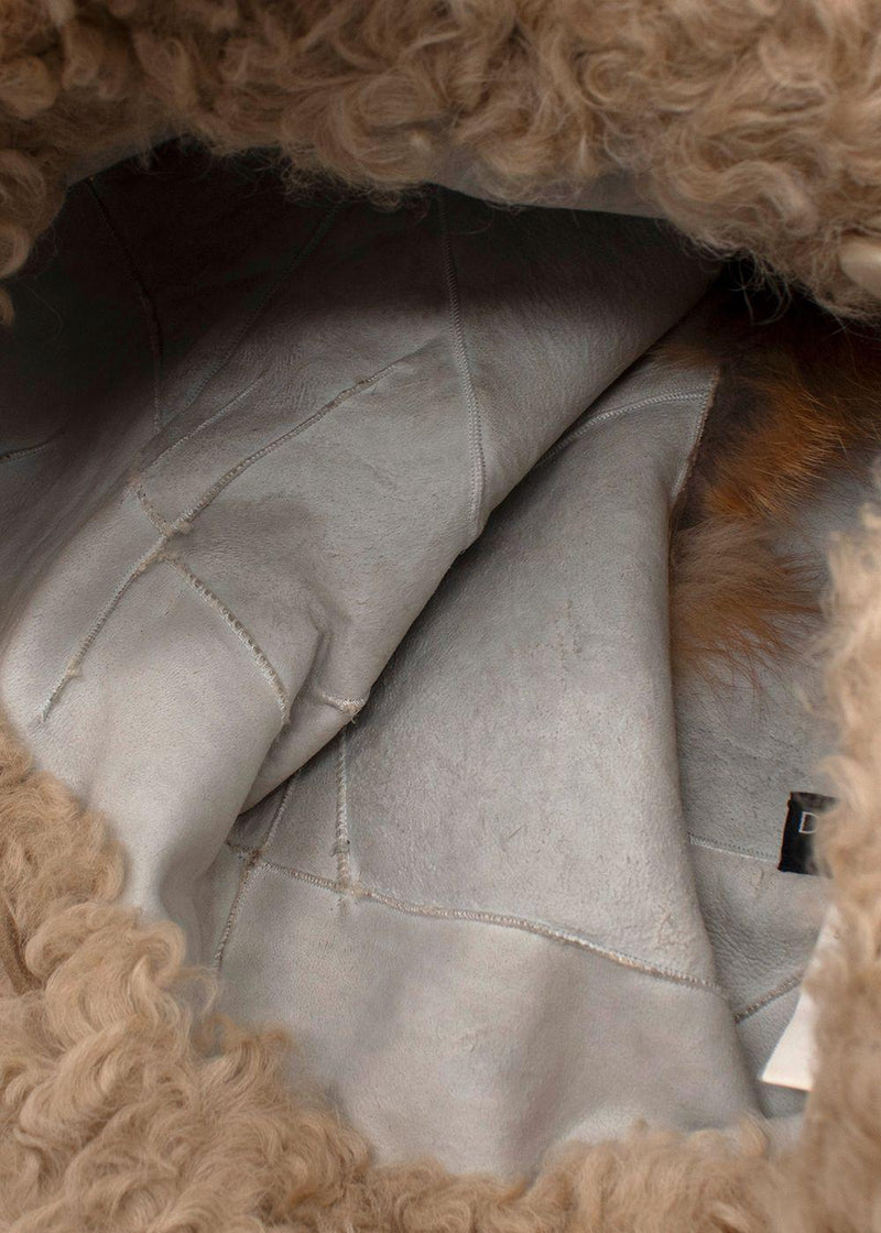 Dolce and Gabbana Fox Fur and Shearling Gilet