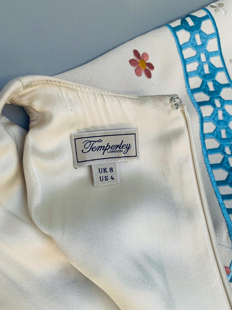 Temperley London Cream Embroidered Juniper Dress