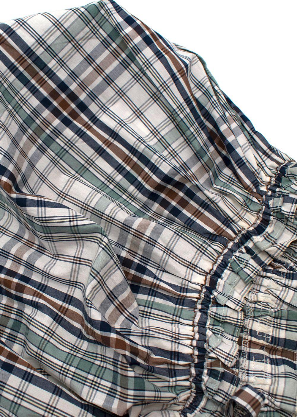 Bonpoint Kids Plaid Drawstring Dress