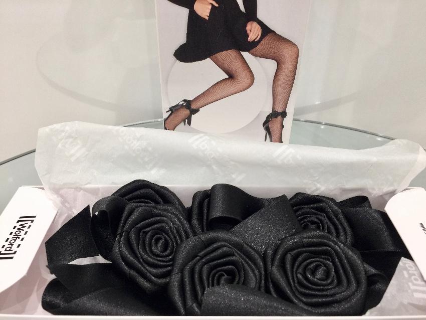 Wolford Limited Edition Satin Rose Gaiters