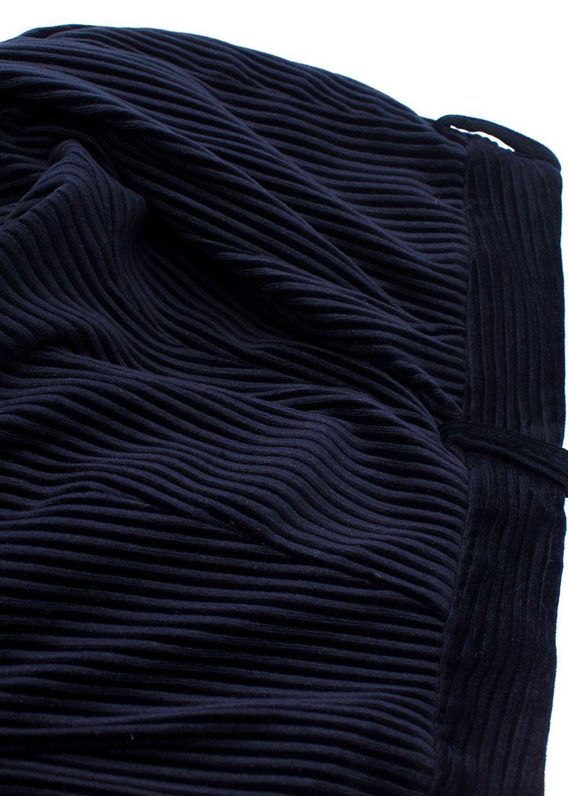 Acne Studios Navy Straight Leg Corduroy Trousers