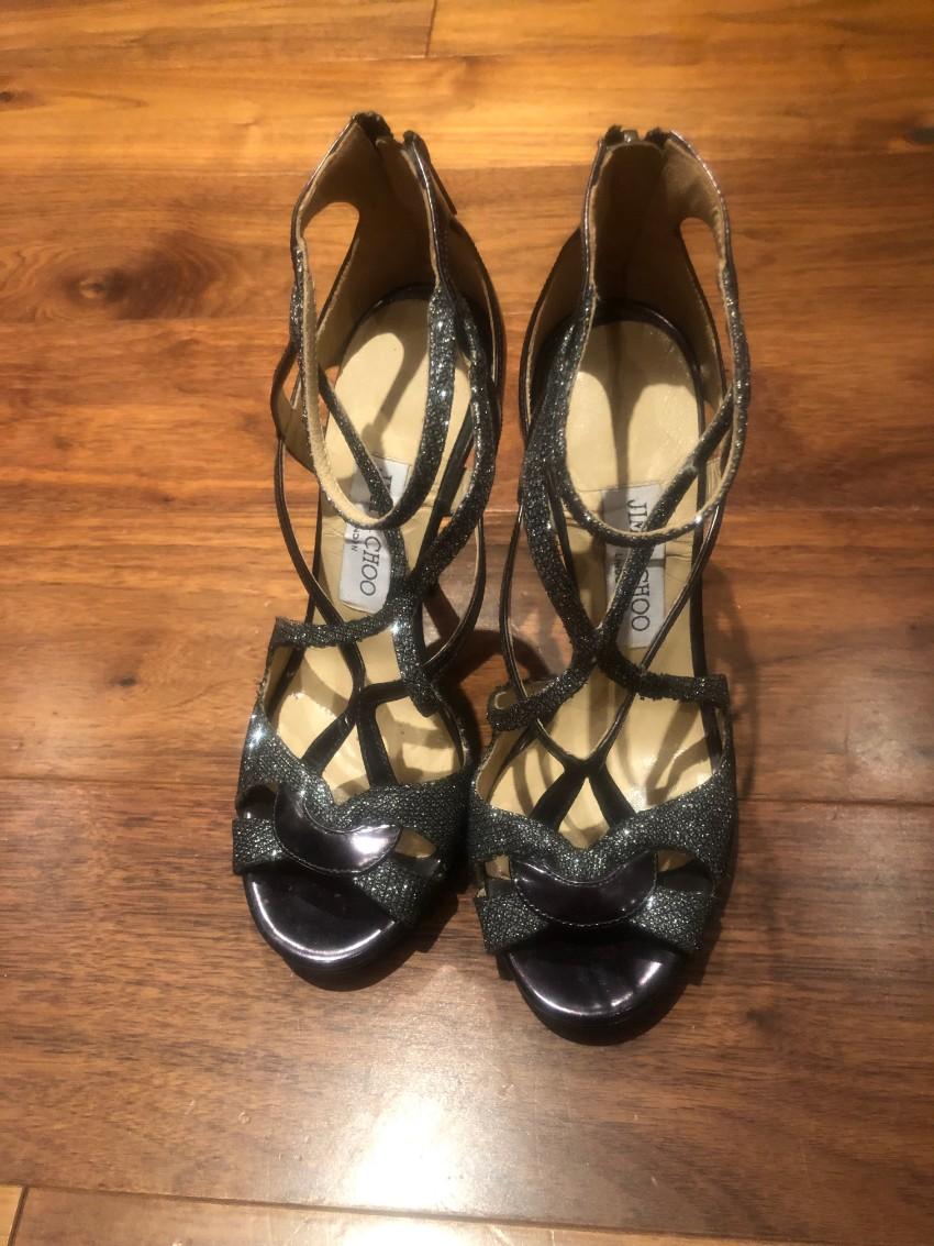 Jimmy Choo Crystal Wrap Sandals
