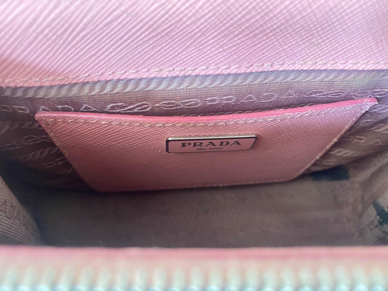 Pink Saffiano Galleria Mini-Bag