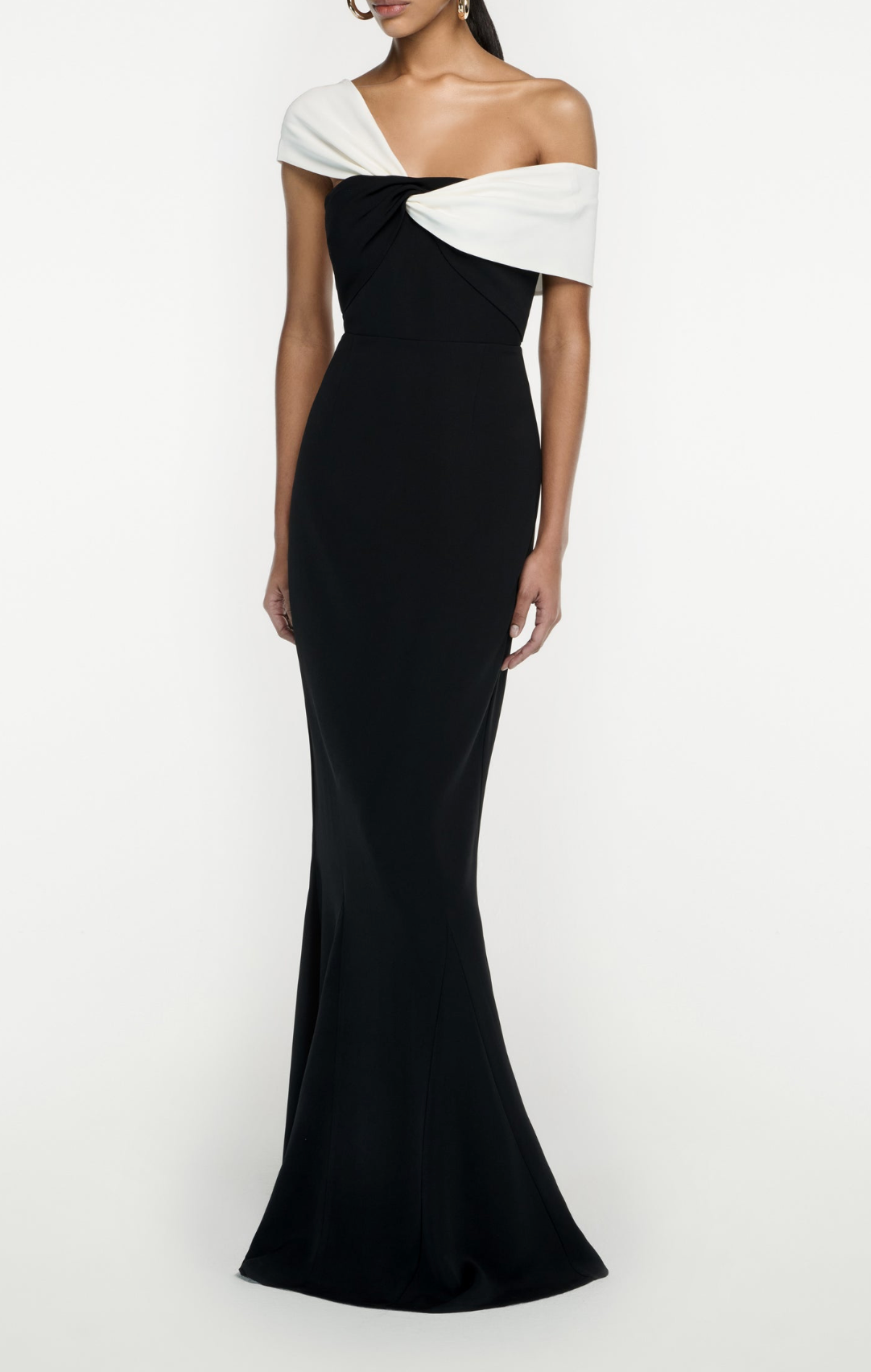 Roland Mouret Asymmetric Stretch Cady Gown