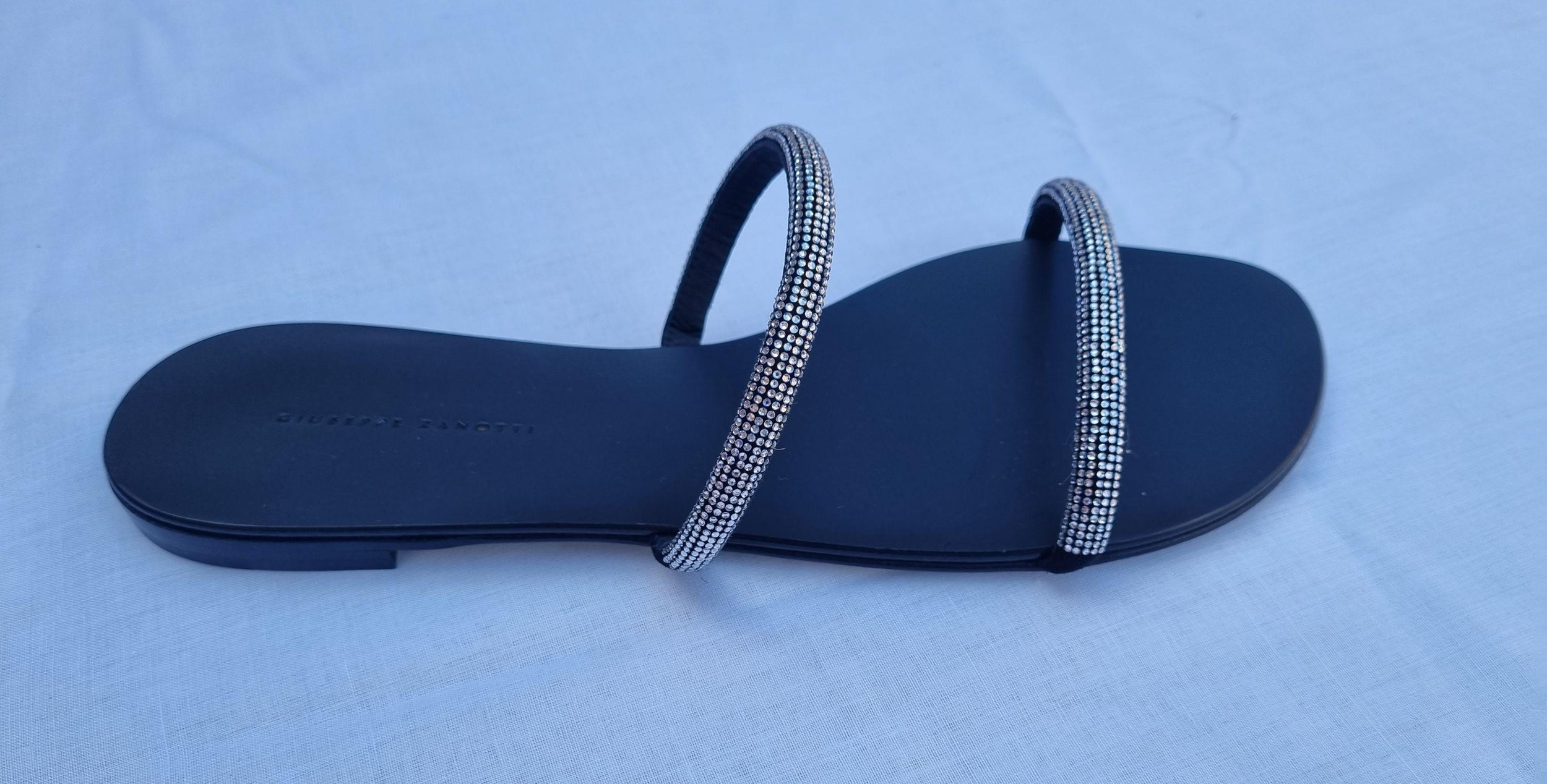 Croisette double-strap Crystal Sandals