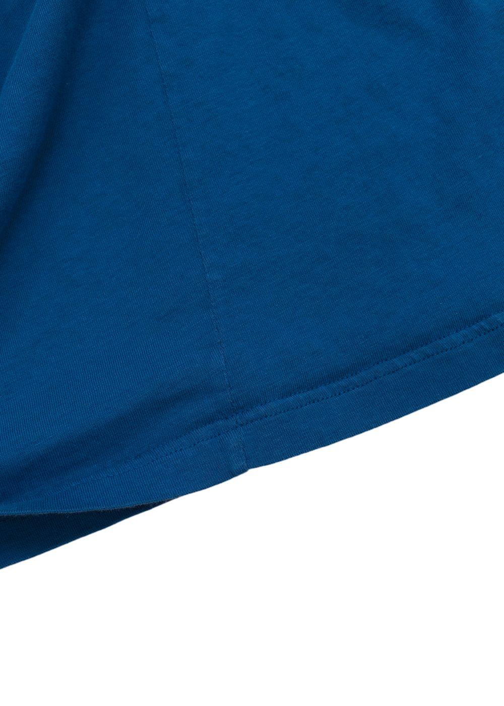 Blue Embroidered Logo T-shirt