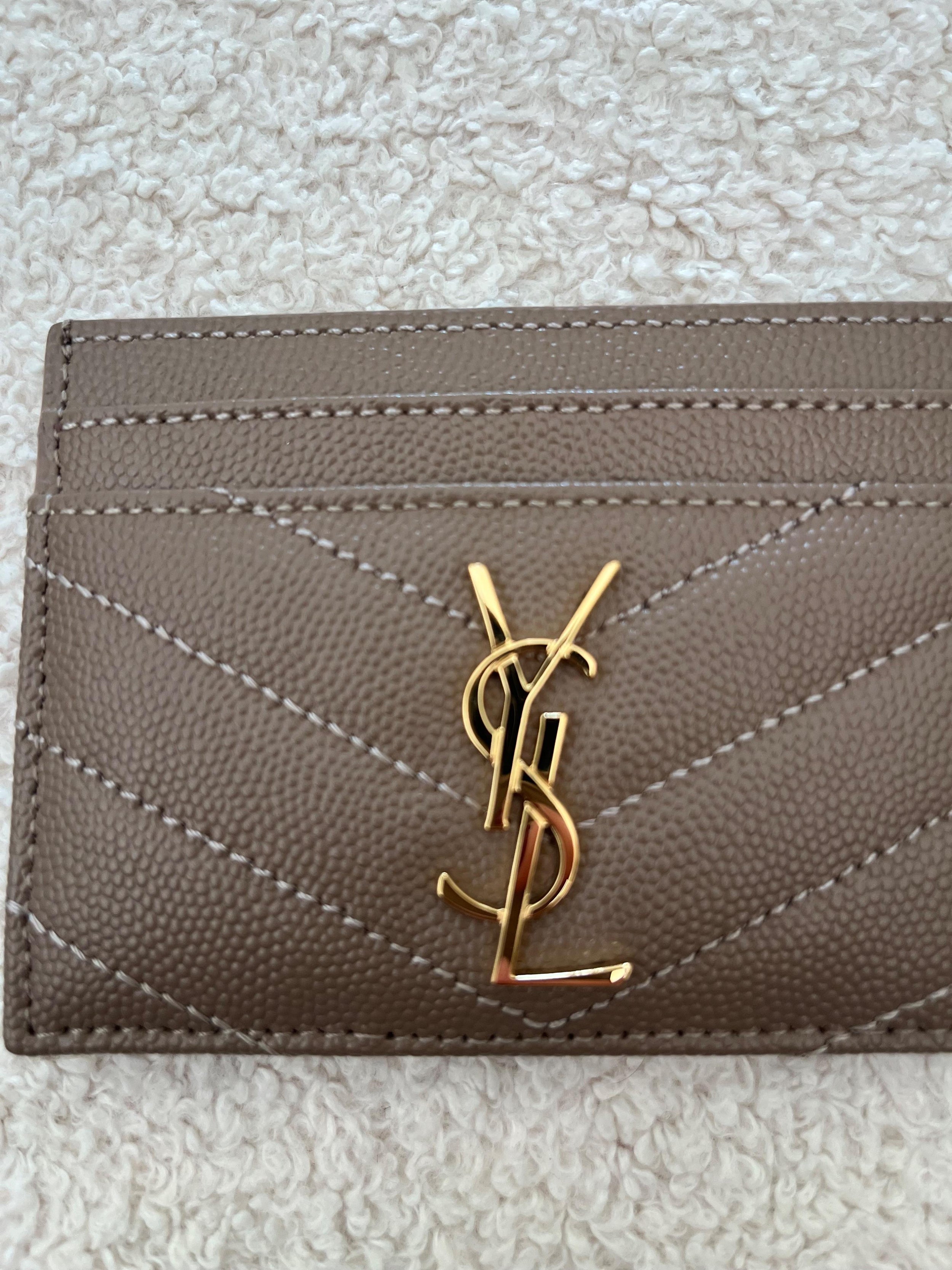 Saint Laurent Leather Card Holder