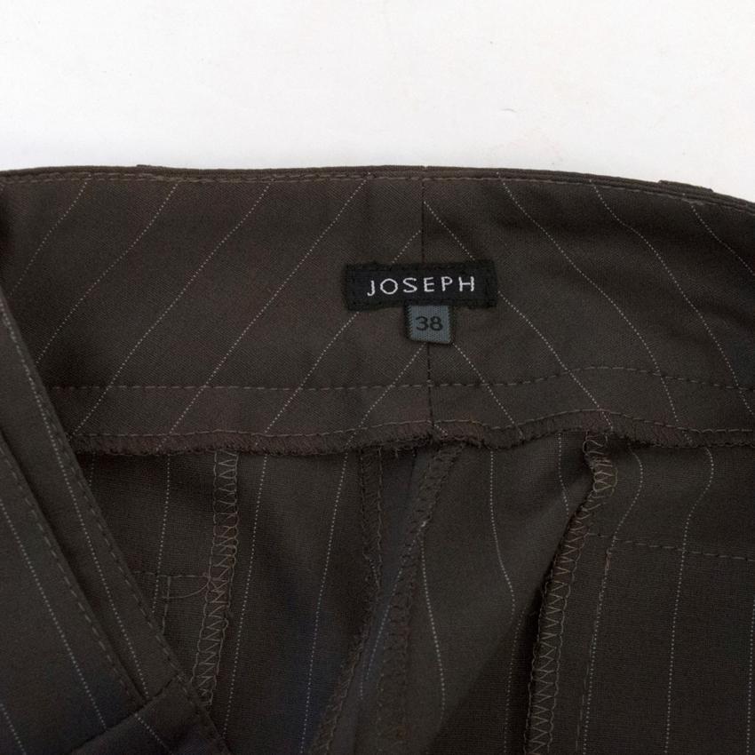 Joseph Brown Pinstripe Suit Trousers