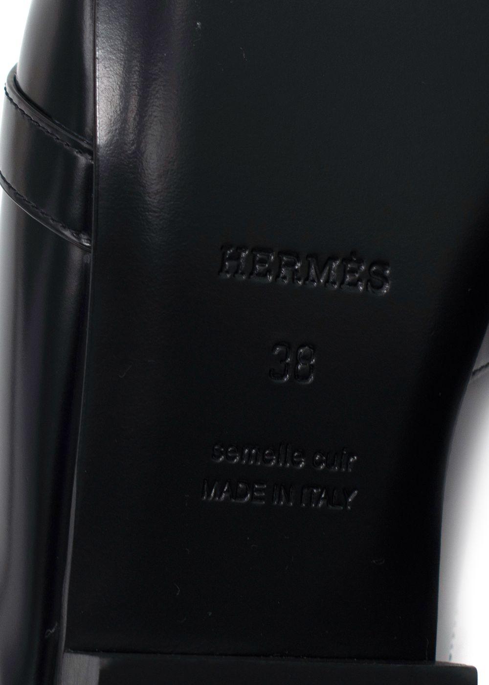 Hermes Noir Oz Mule