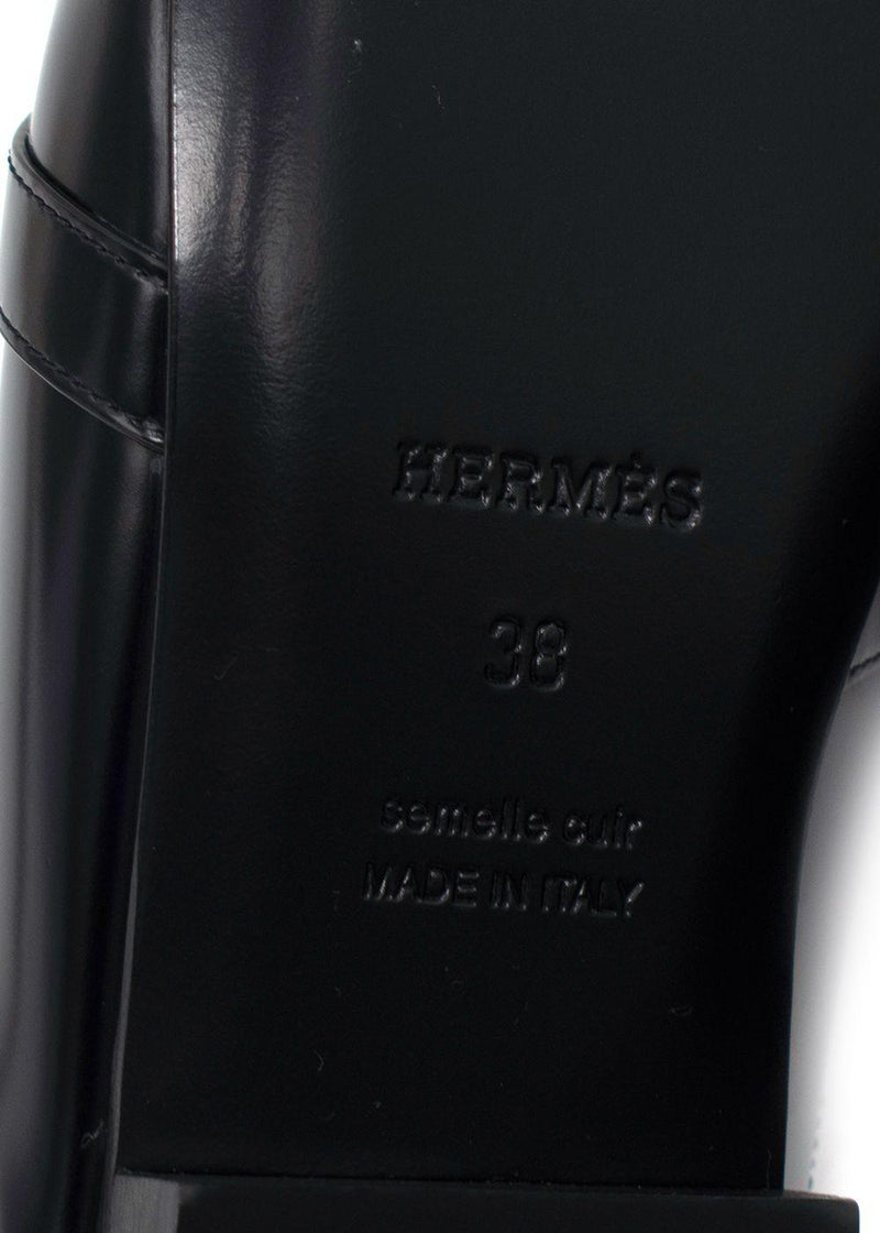 Hermes Noir Oz Mule