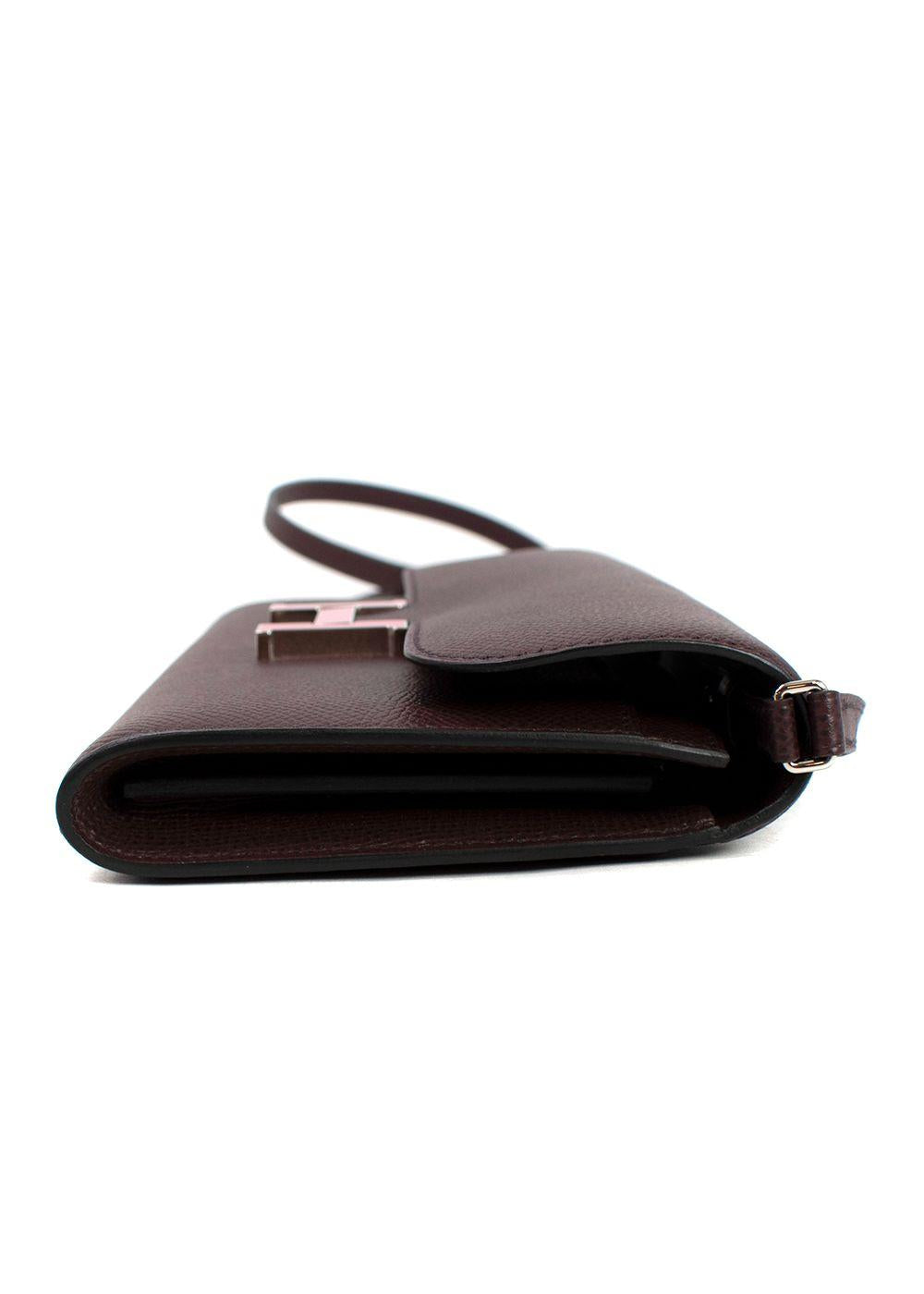 Hermes Rouge Sellier Epsom Leather Limited Edition Constance to Go Bag