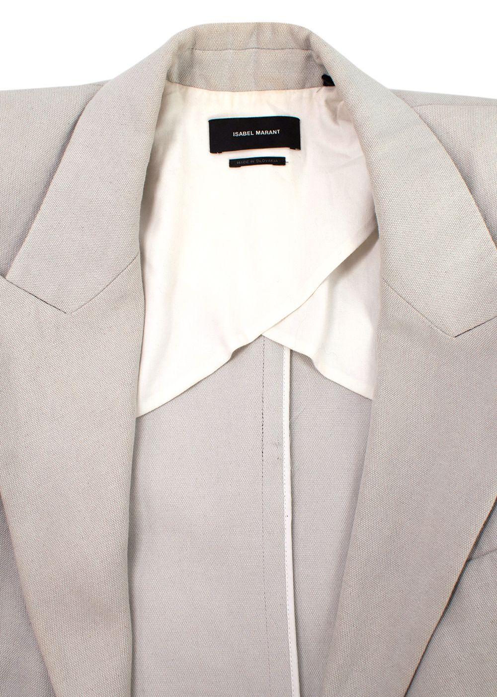 Isabel Marant Light Grey Double-Breasted Blazer