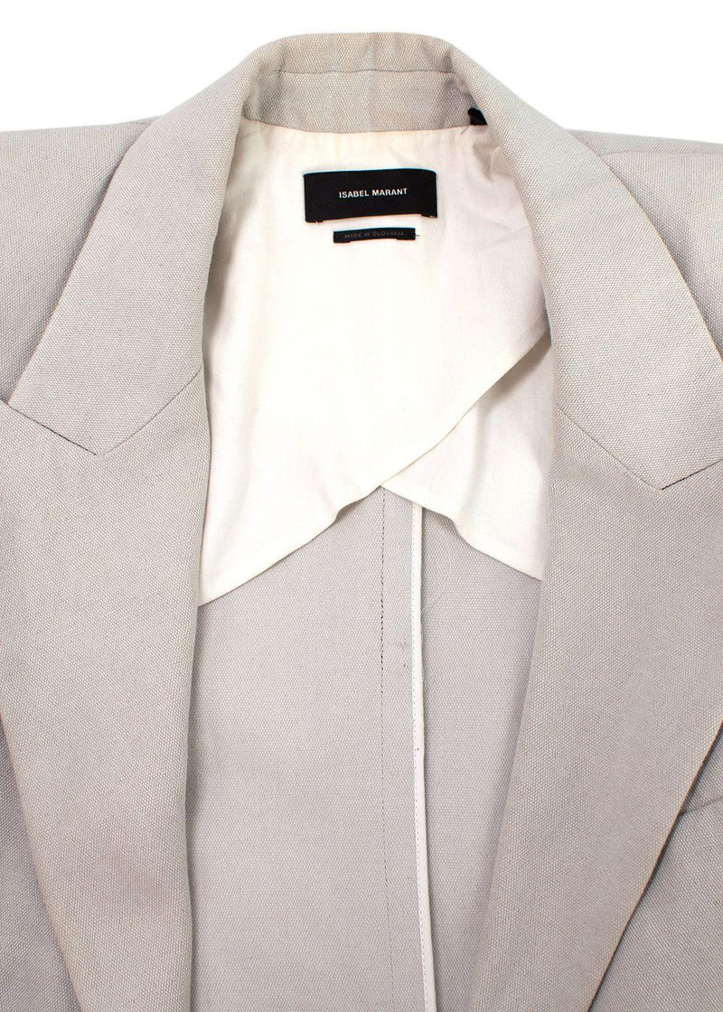 Isabel Marant Light Grey Double-Breasted Blazer