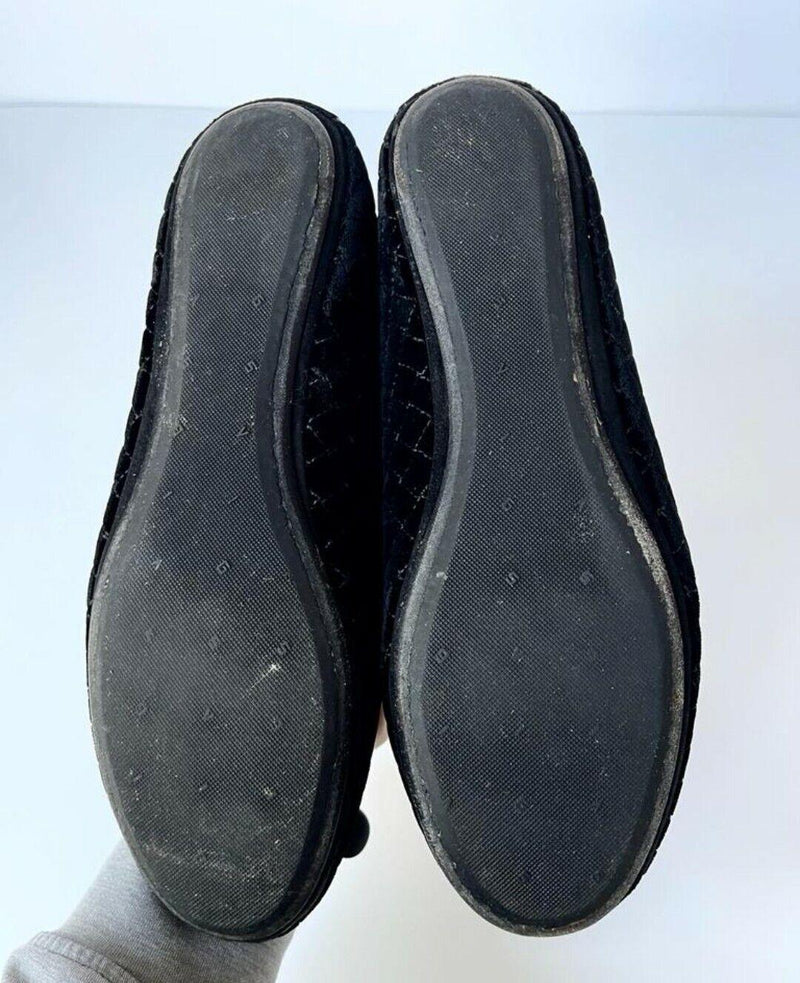 Quilted Velvet Gondoliera Flats