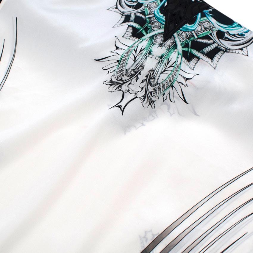 Roberto Cavalli Printed Embroidered Shift Dress