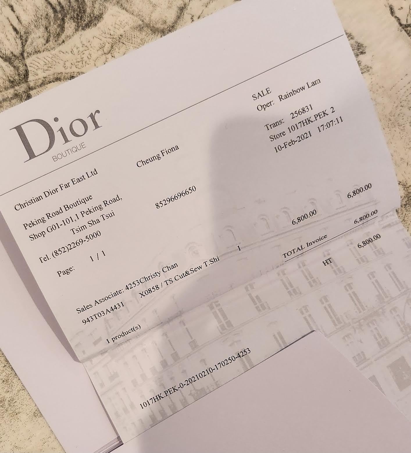 Dior Grey Toile De Jouy T-Shirt