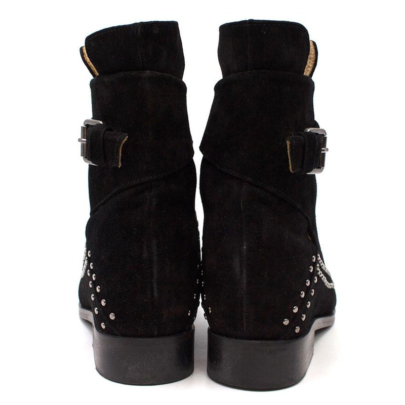 Thakoon Addition Black Suede Studded Fiona2 Boots