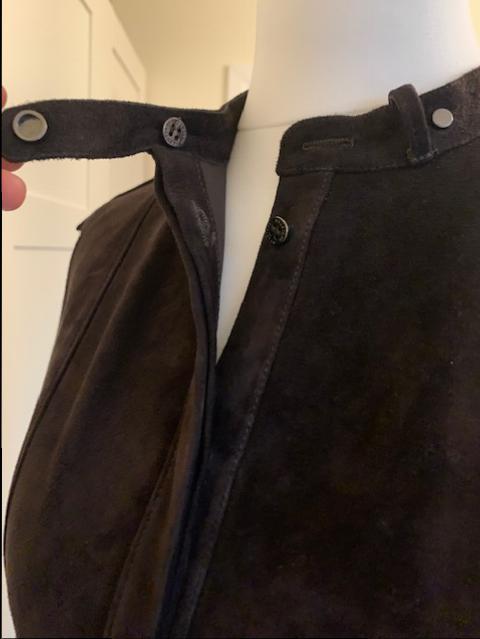 Belstaff Black Suede Belted Dress