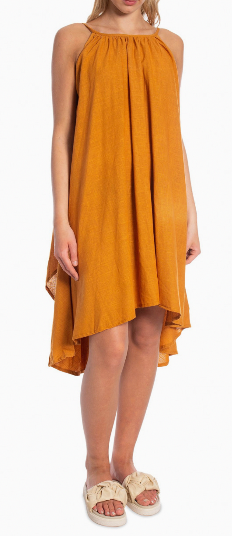 A Perfect Nomad Turmeric Loose Organic Cotton Dress