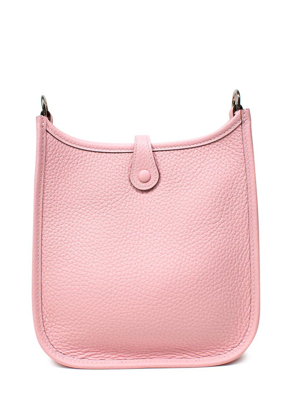 Hermes Mini Evelyn Rose Sakura with Palladium Hardware