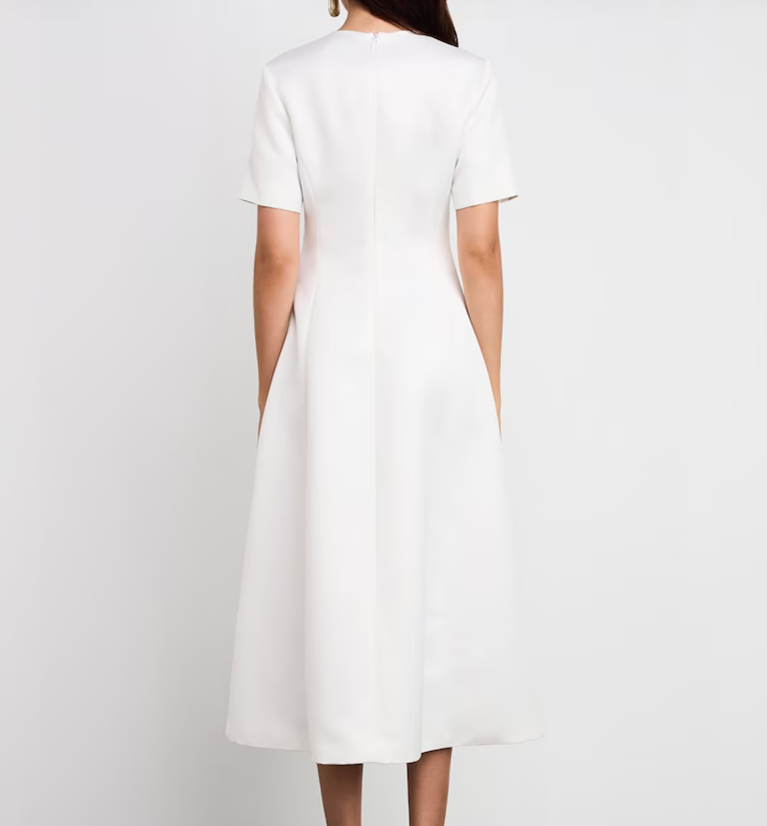 LEO LIN Satin Floral Caroline Midi Dress