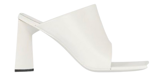 Balenciaga White Moon Heeled Mules