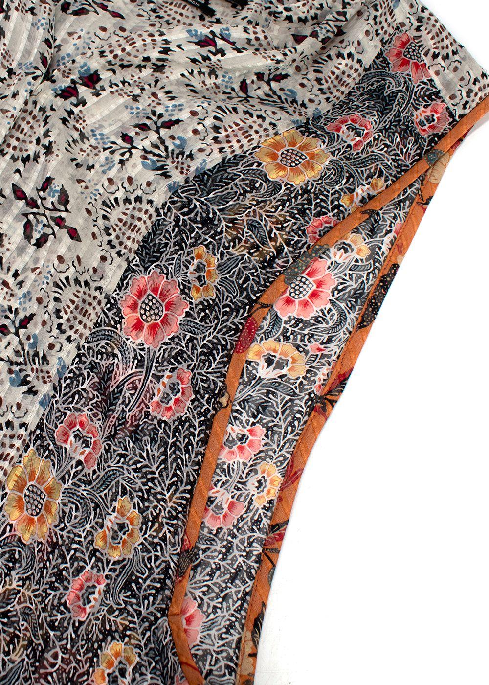Isabel Marant Silk Floral Print Sleeveless Blouse