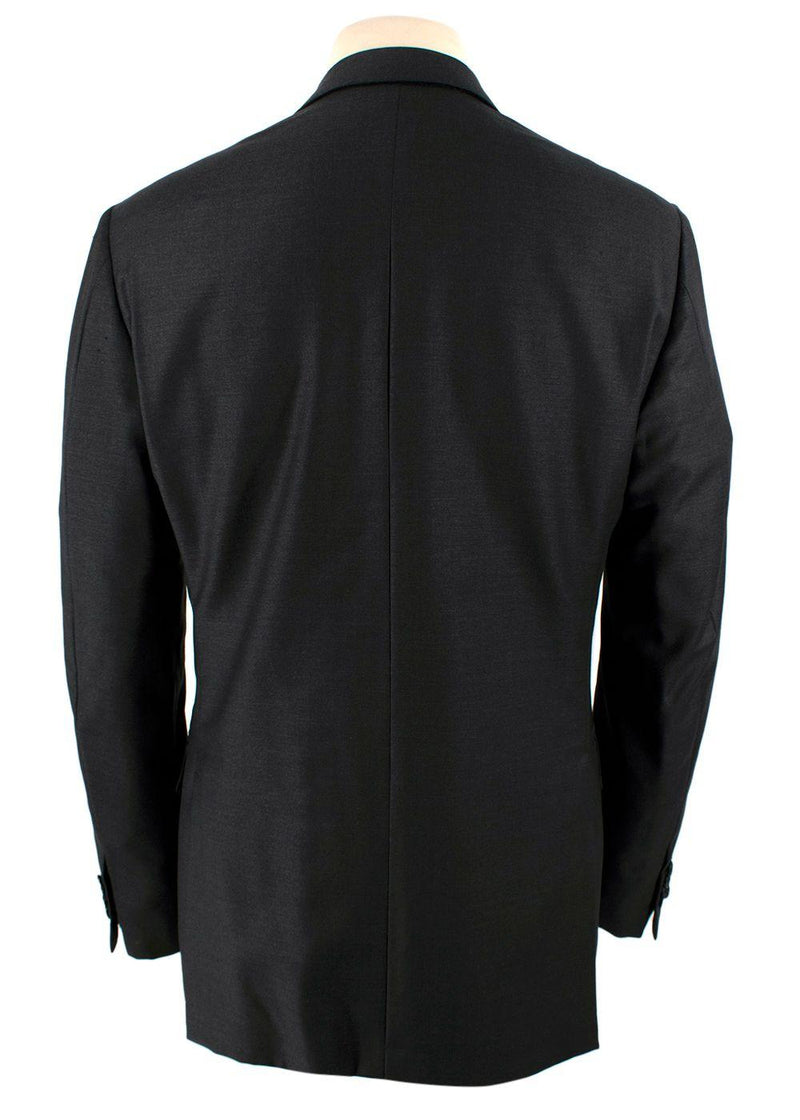 Ermenegildo Zegna Charcoal Single Breasted Wool Suit