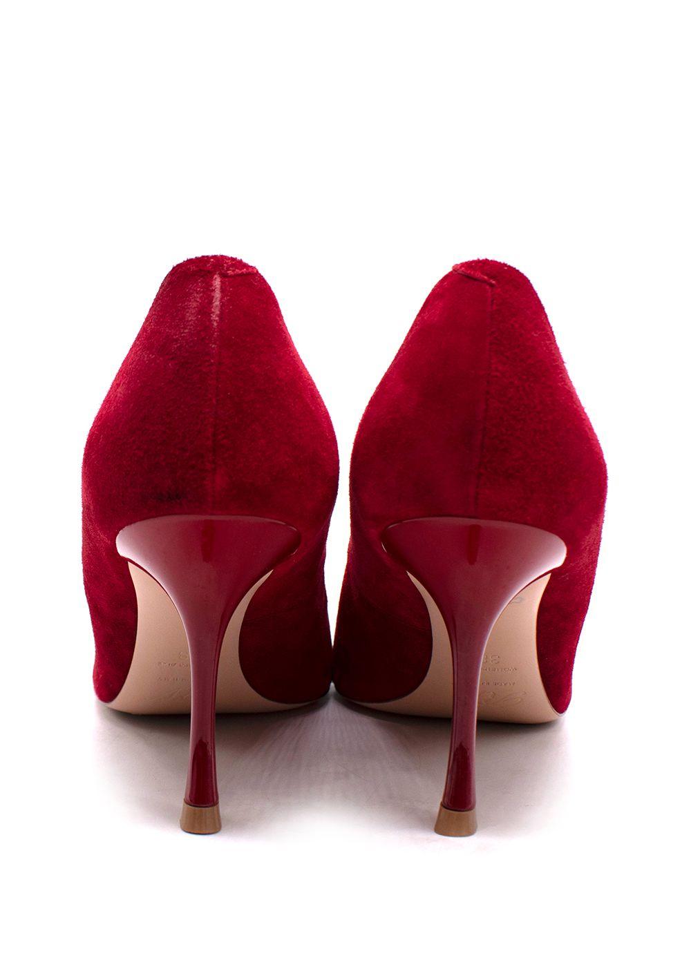 Roger Vivier Red Suede 'I Love Pumps'