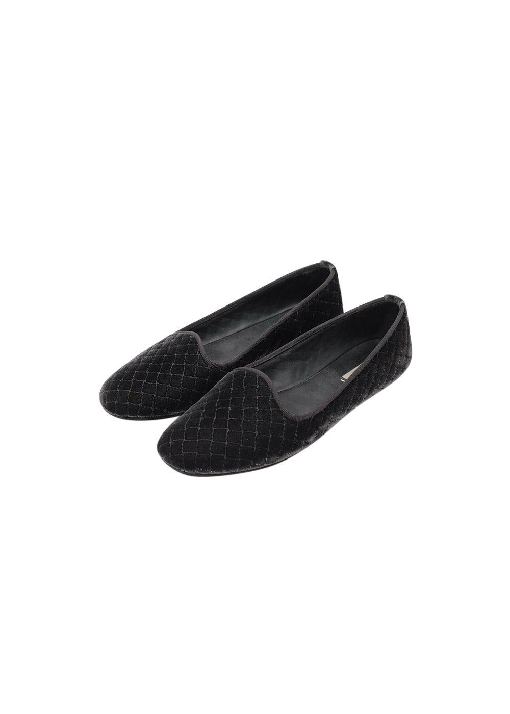 Quilted Velvet Gondoliera Flats