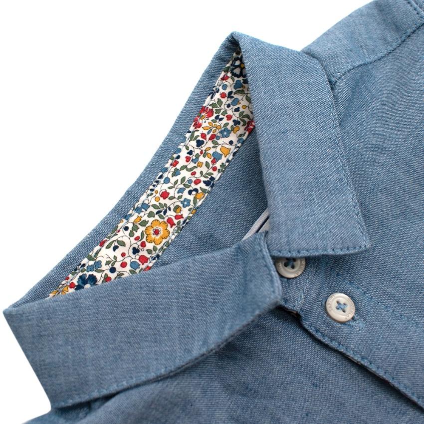 Tartine et Chocolat Blue Cotton Long Sleeve Shirt