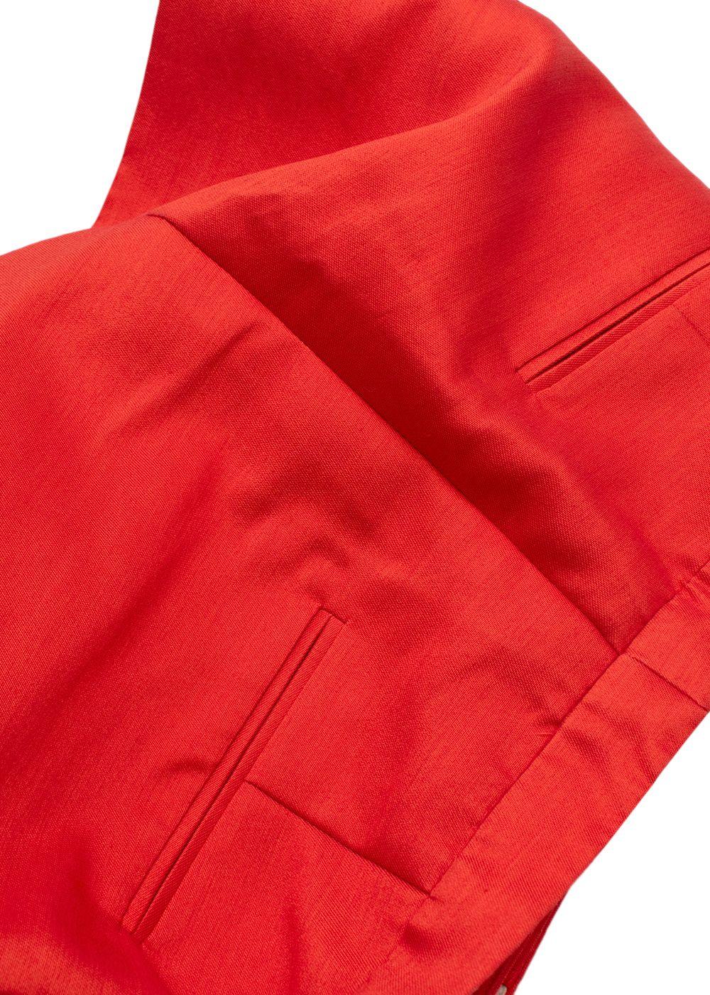 Stella McCartney Orange Embellished Tailored Shorts