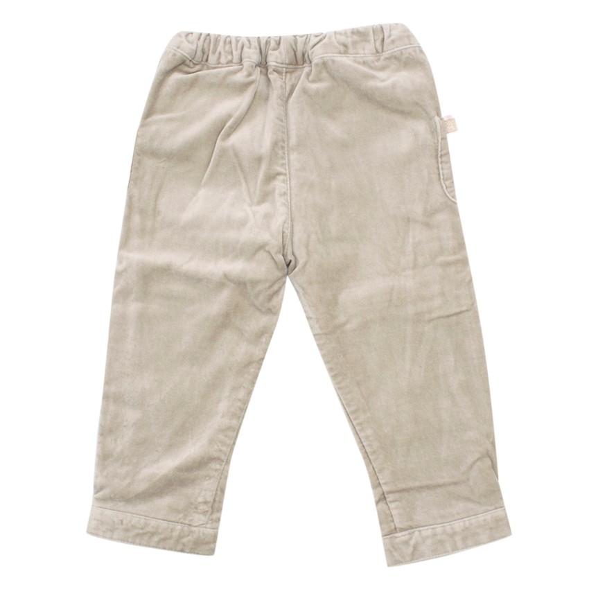 Tartine et Chocolat Girls 18M Beige Velour Trousers
