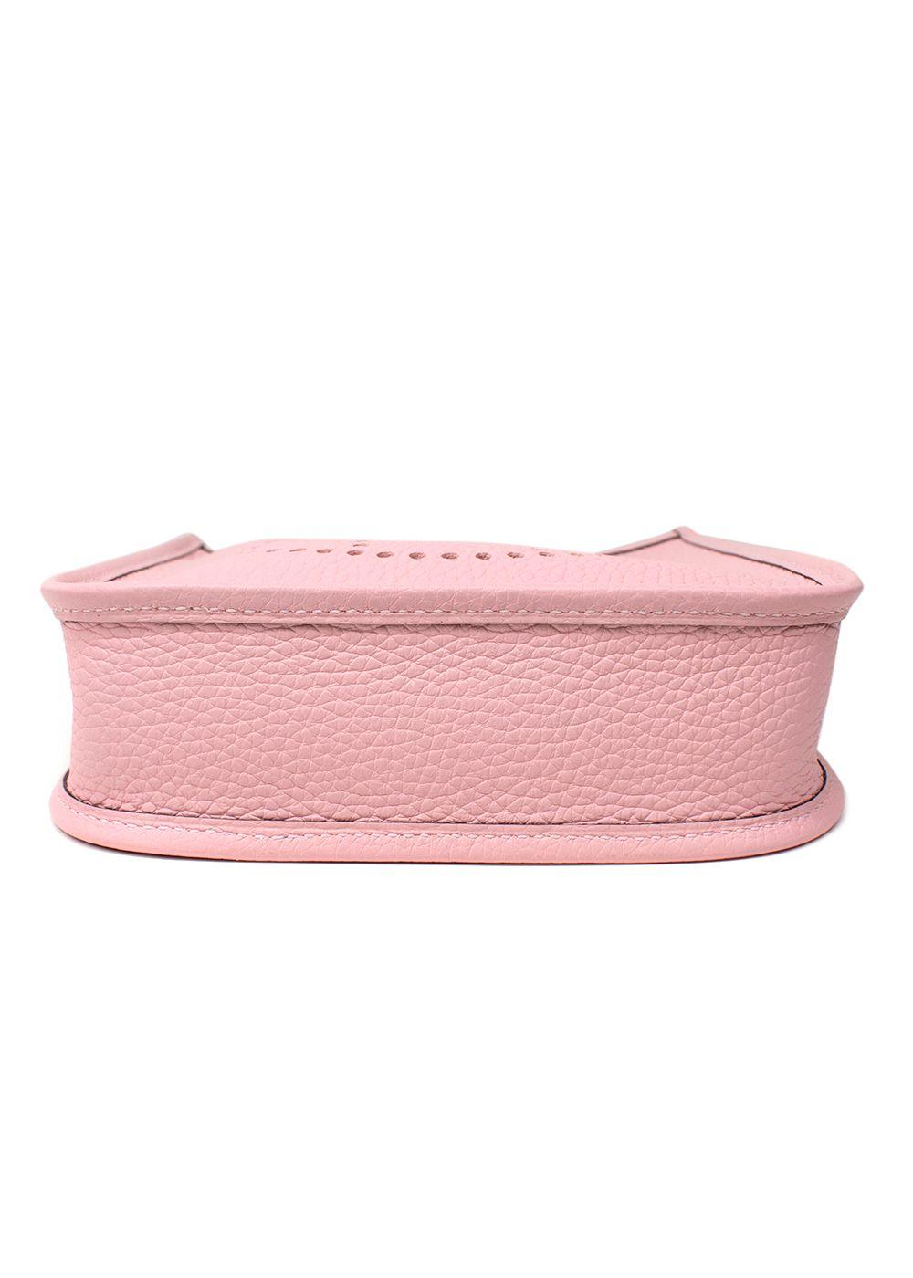 Hermes Mini Evelyn Rose Sakura with Palladium Hardware