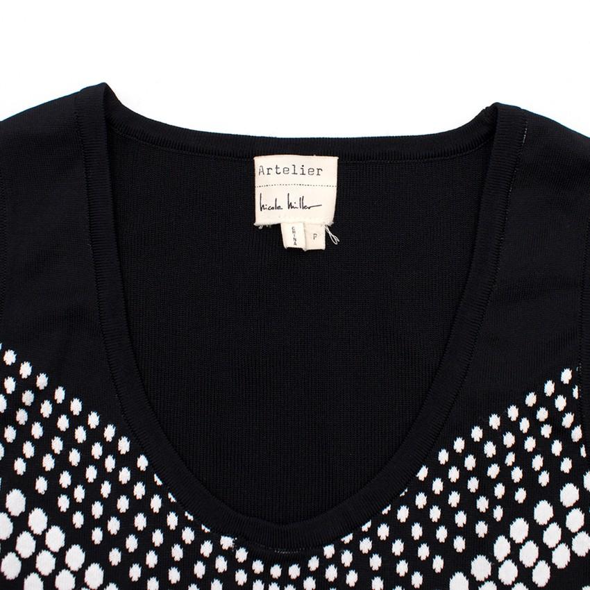 Artelier Nicole Miller Monochrome Knit Midi Dress