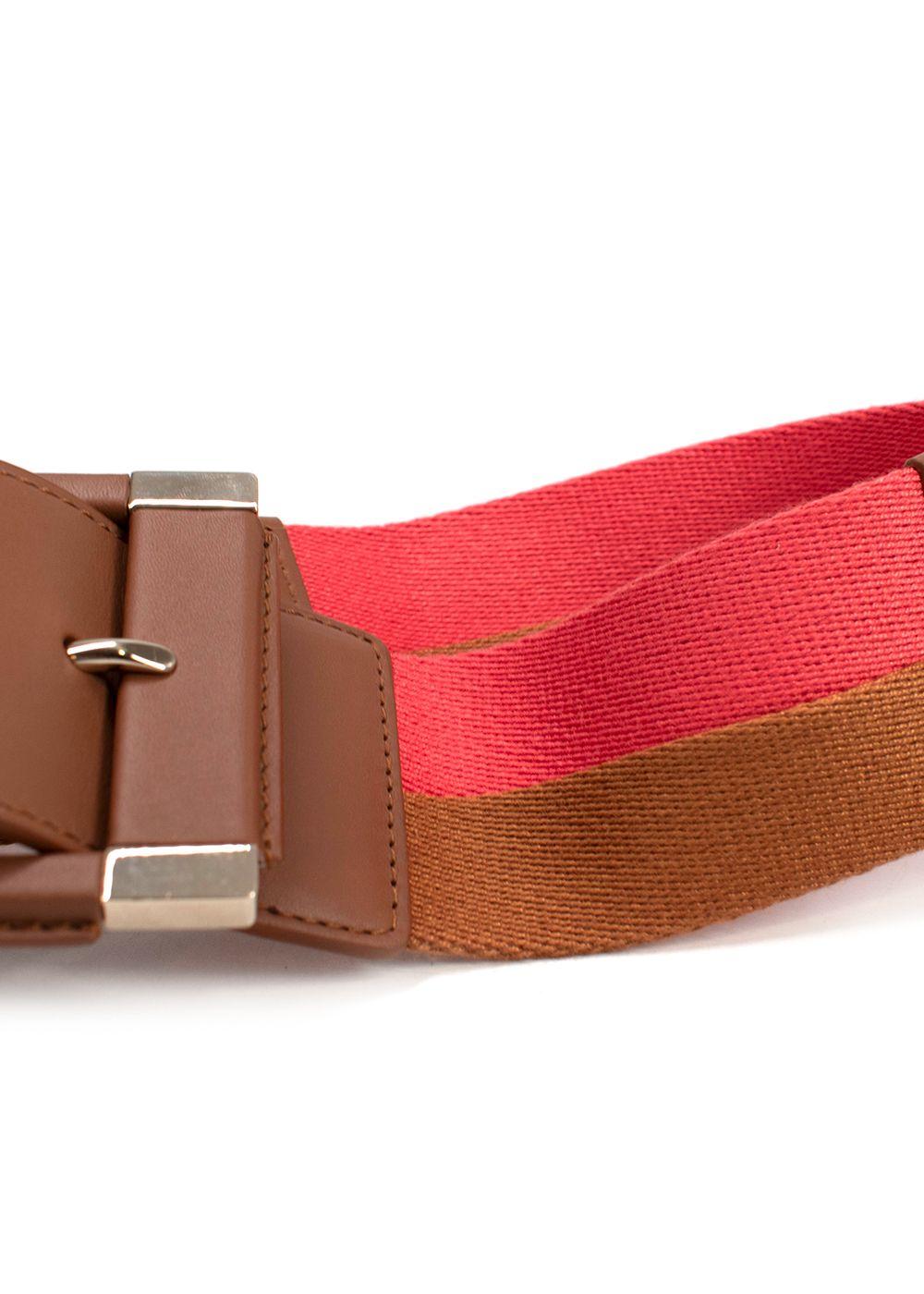 Loro Piana Bicolour Fabric Belt - Size 75