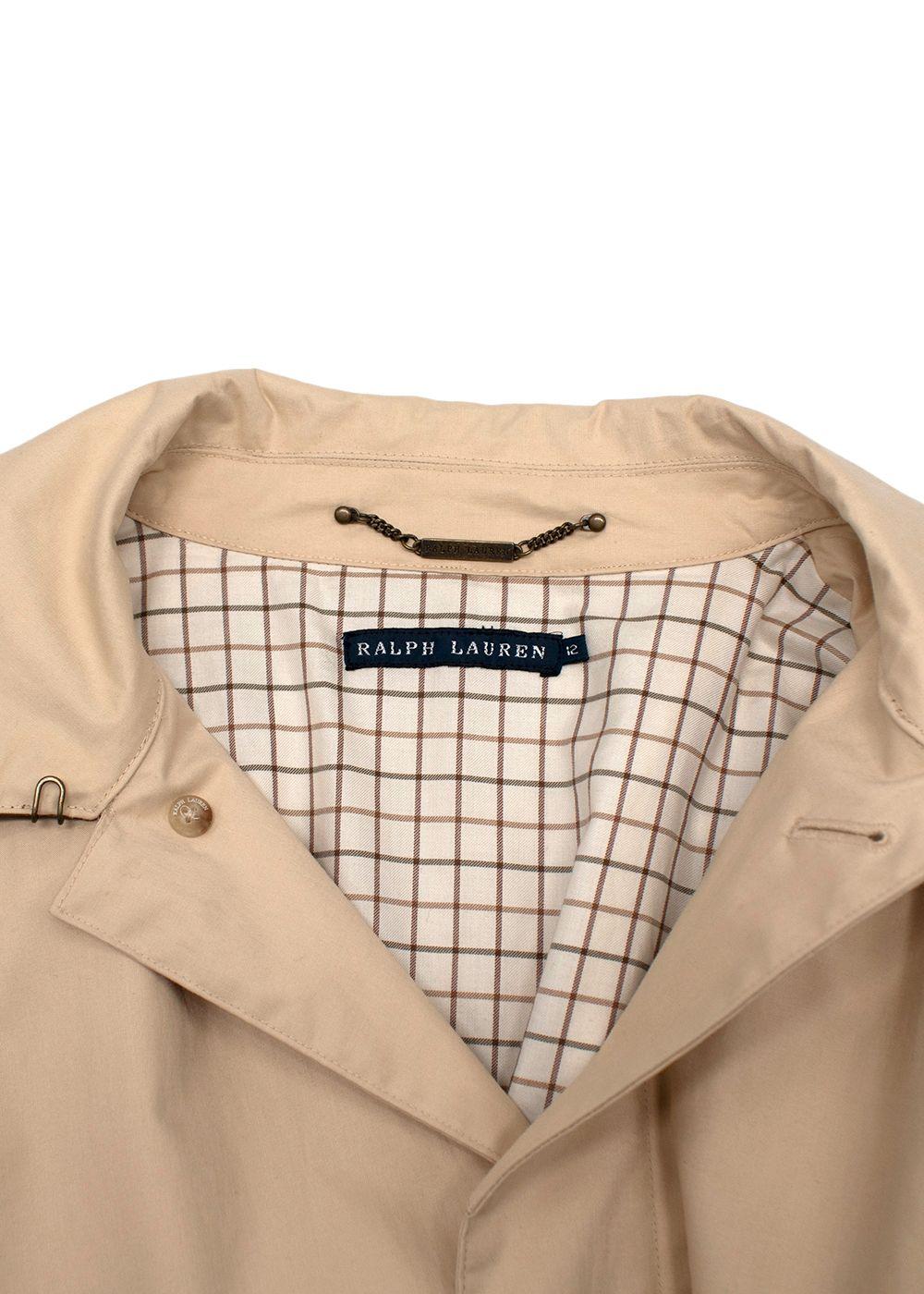 Ralph Lauren Beige Belted Trench Coat